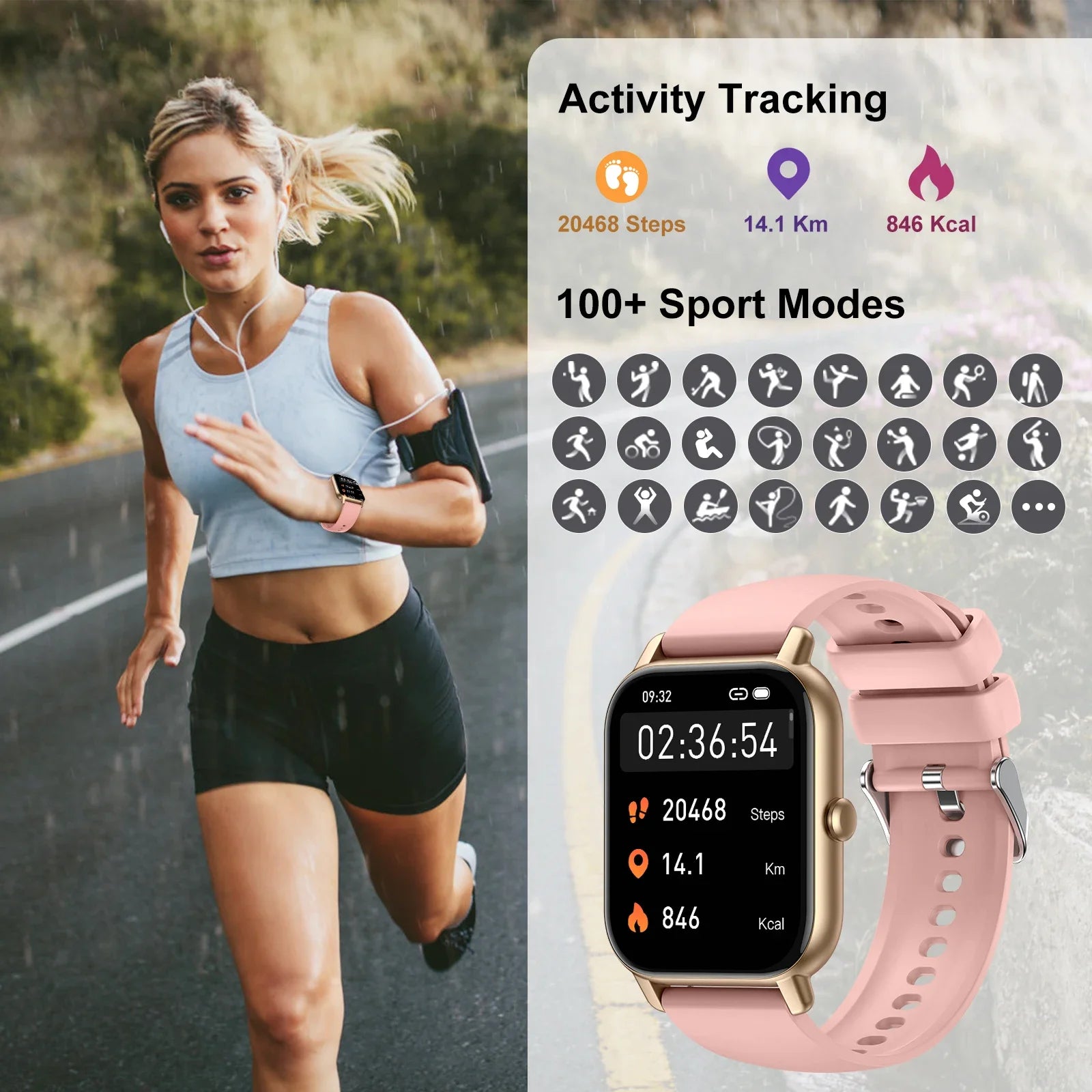 EIGIIS Smart Watch P66D 1.85"
