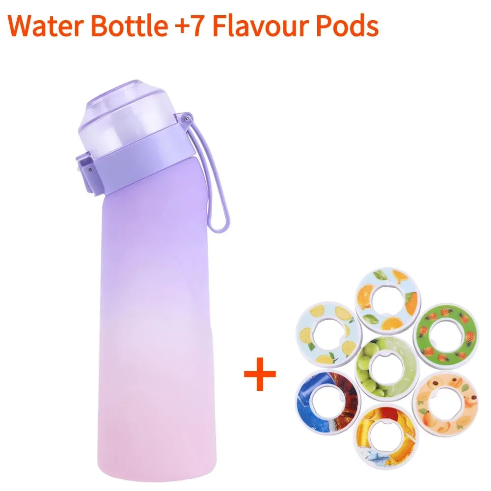 650ml Flavored Water Bottle with 7 Pods – Frosted Black