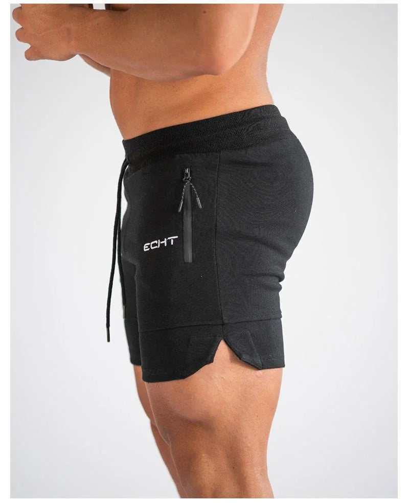 Men’s Mesh Gym Shorts – Summer Jogger Sweatpants with Zipper Pockets