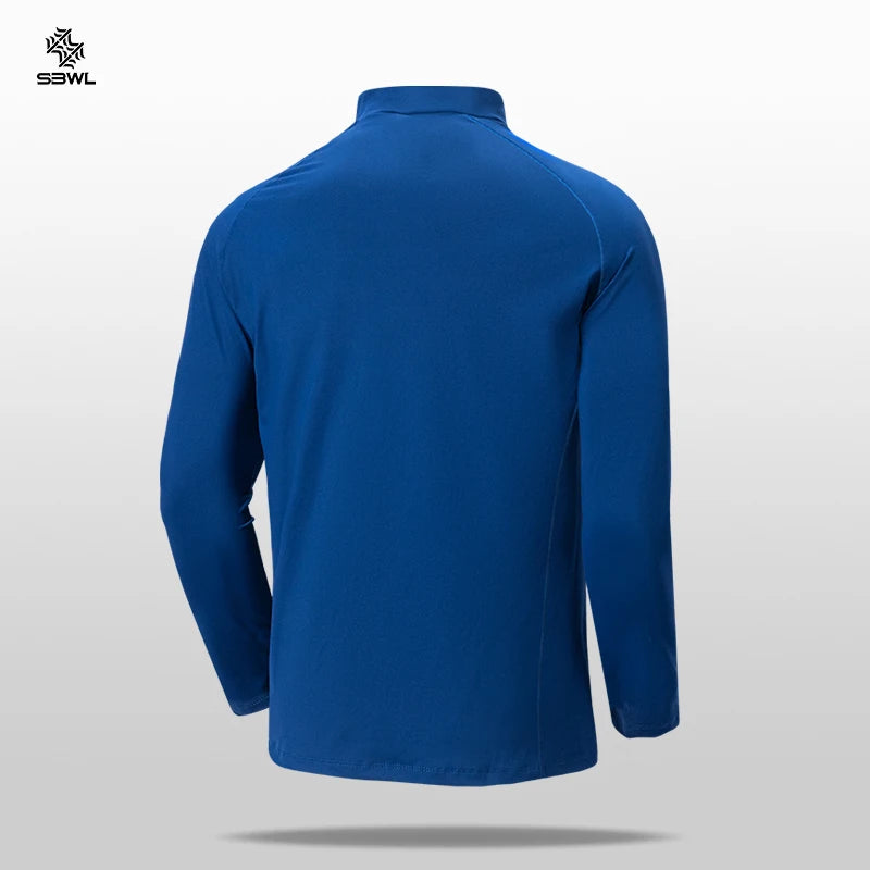 SBWL Men’s Long Sleeve Performance Sports Top – Quick-Dry Outdoor Fitness Shirt