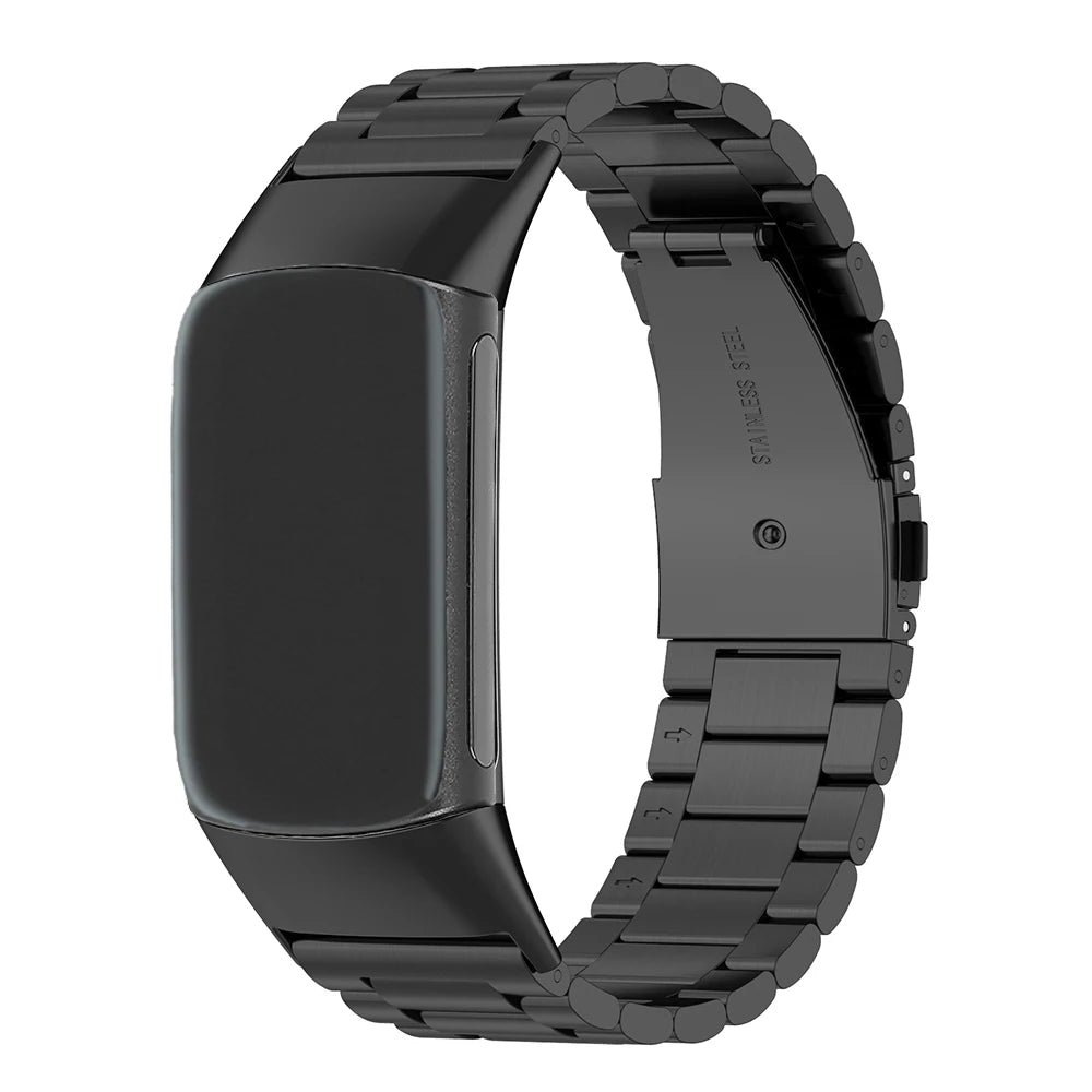 Stainless steel Strap For Fitbit Charge 6 5 4 3 SE Smart watch Replaceable Metal buckle band For Fitbit charge 5 6 bracelet