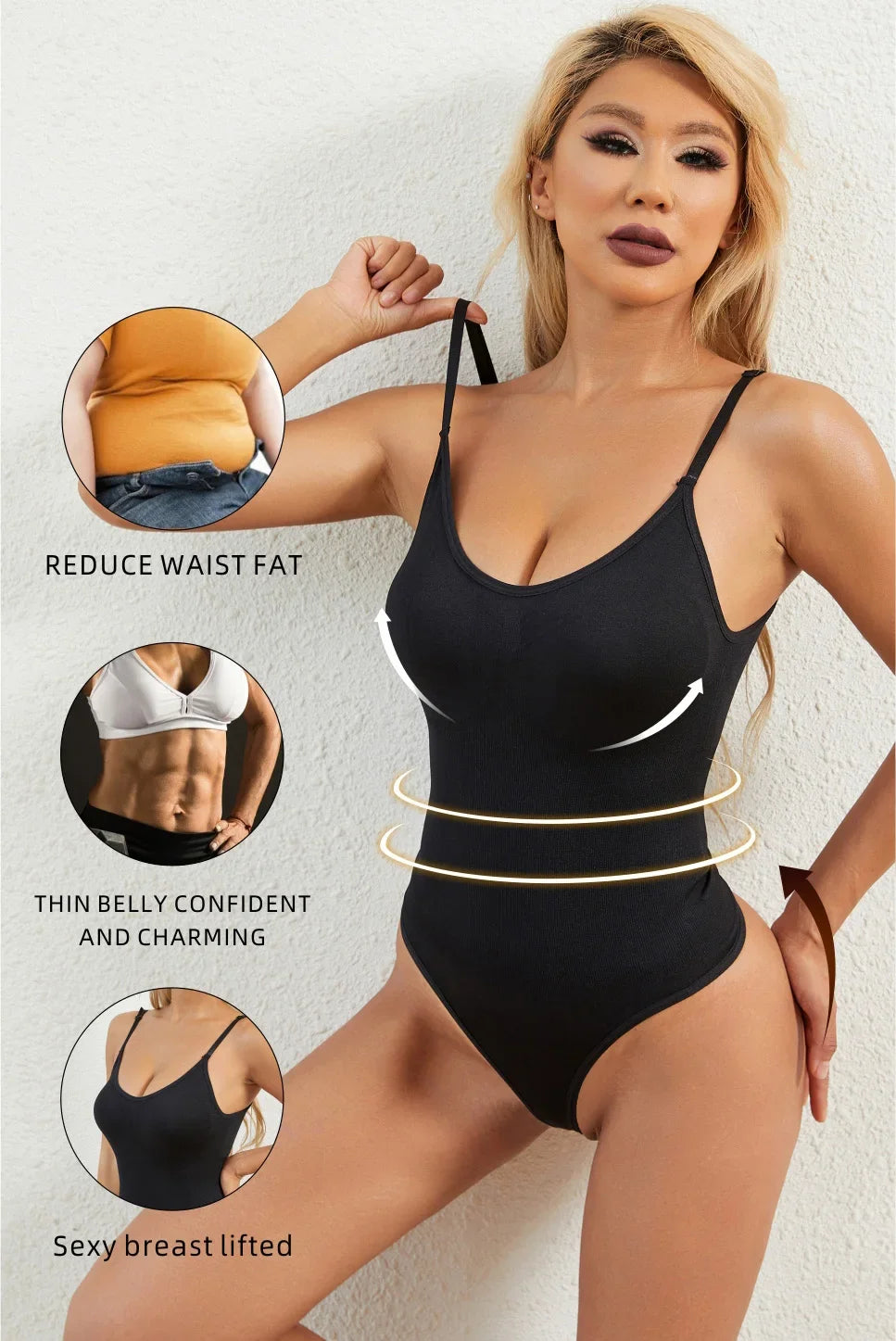 Women’s Push-Up Tummy Control Thong Shapewear