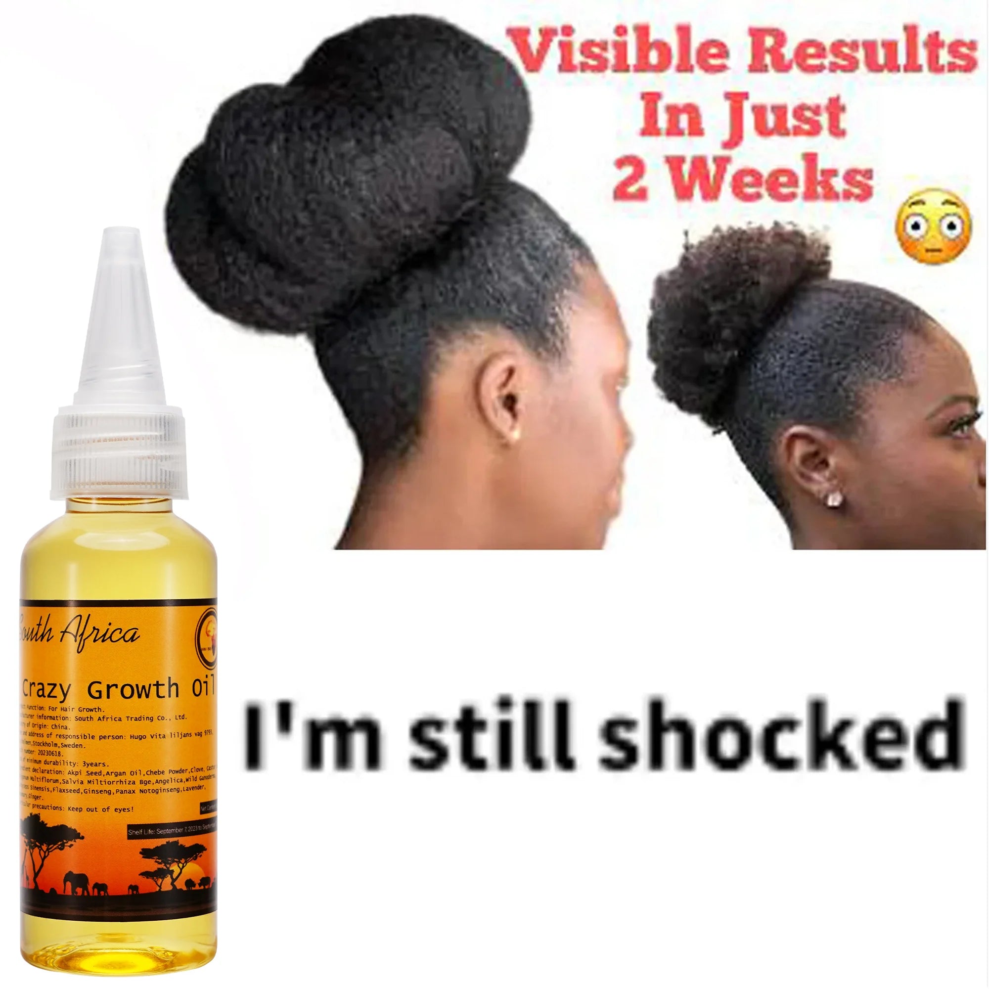 African Layden Hair Growth Oil – Ancient Formula to Strengthen, Lengthen & Restore Hair Naturally