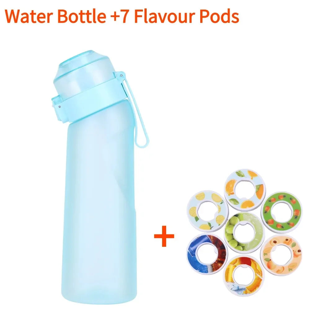 650ml Flavored Water Bottle with 7 Pods – Frosted Black