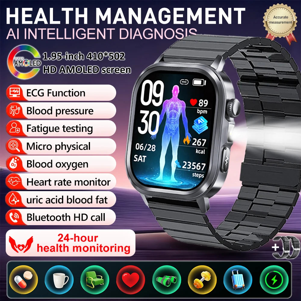 LED Flashlight Smart Watch