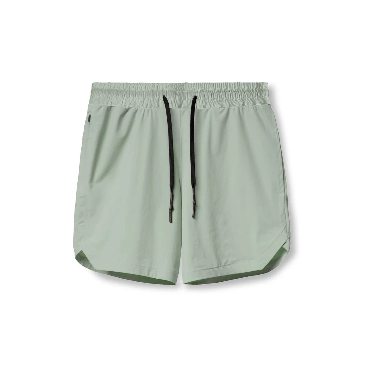 2024 Men’s Quick-Dry Woven Fitness Shorts – Solid Color Casual Sportswear