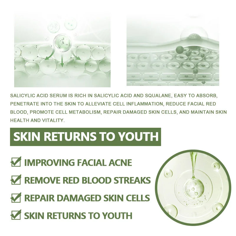 ClearSkin+ Anti-Acne Face Serum – Salicylic Acid, Squalane & Vitamin E Skincare