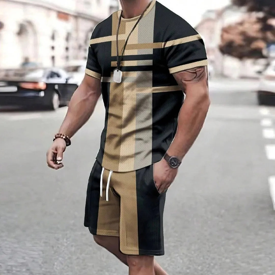 2025 Retro Cool Men’s Sports Shorts Set