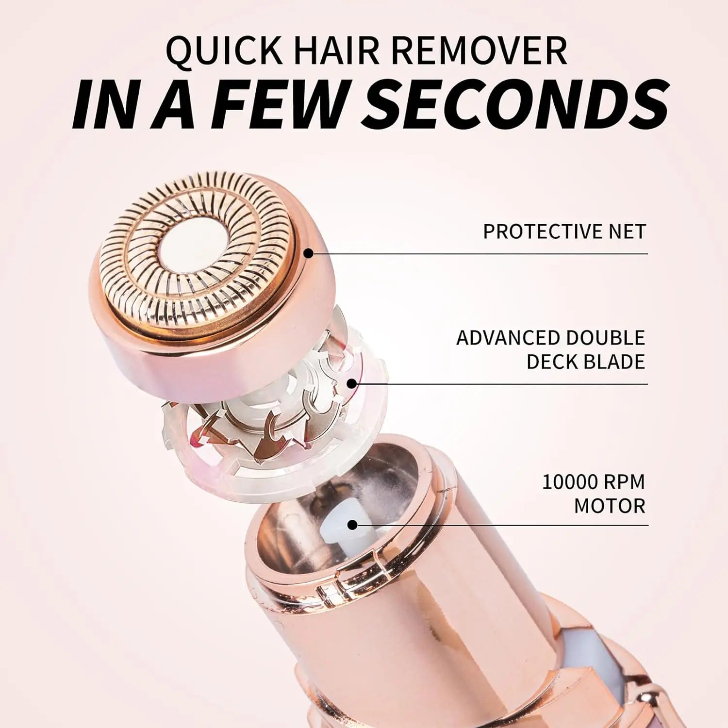 Mini Electric Facial Hair Remover for Women – Portable Epilator for Lips, Chin, Armpits & Bikini Line