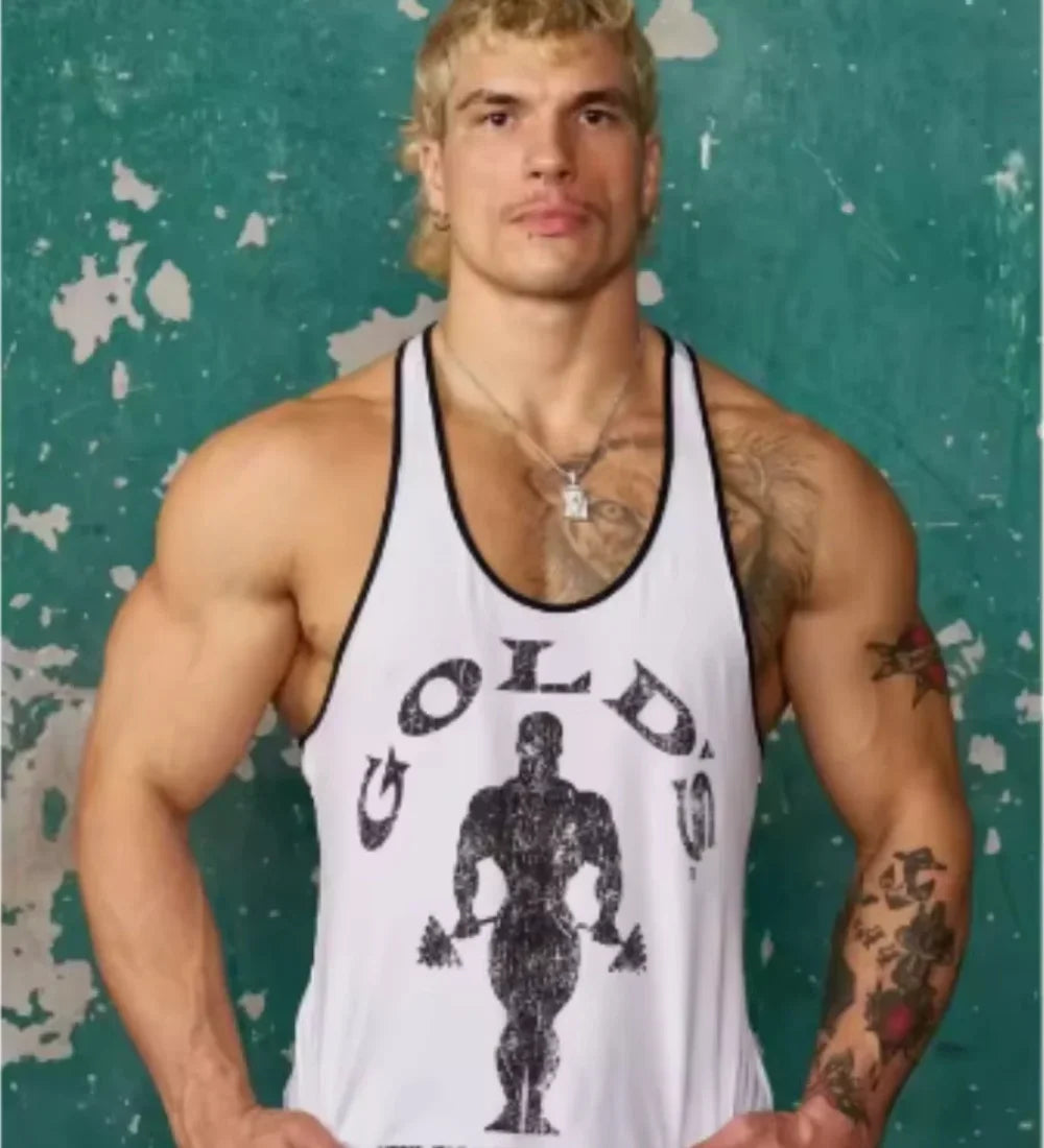 2025 Men’s Outdoor Sports Vest – Quick-Dry Cotton Training Tank