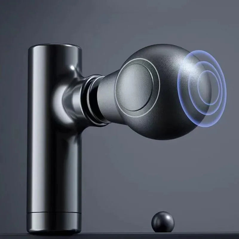 Mini LCD Massage Gun – 6 Heads Portable Muscle Massager for Neck, Foot & Full Body Relief