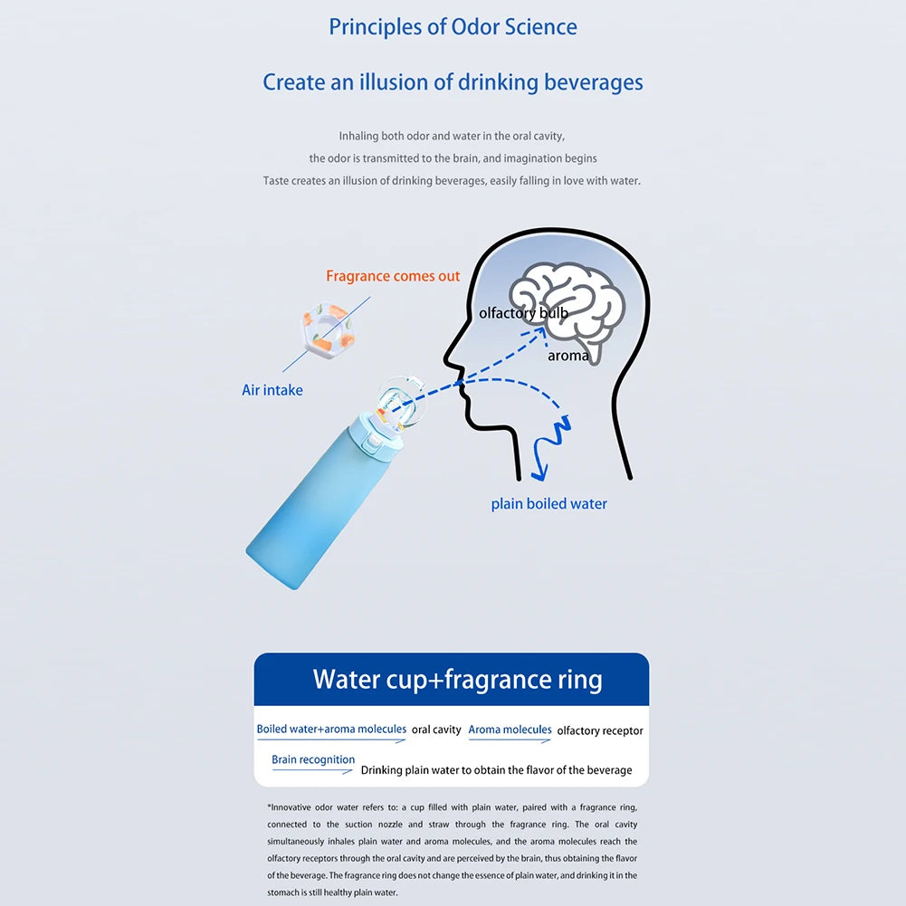 650ML Scent Flavored Sports Water Bottle