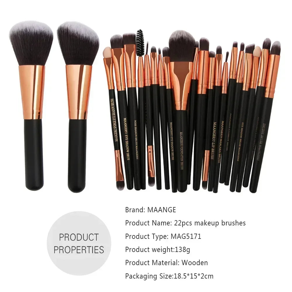 Professional Makeup Brush Set (3/13/22pcs)
