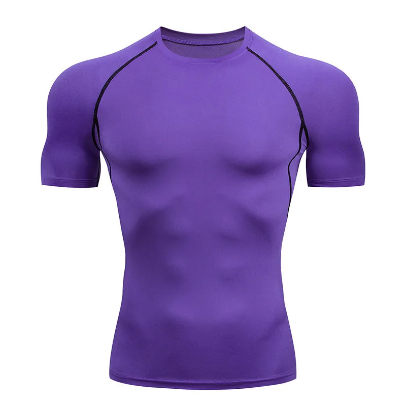 Men’s Compression Fit Performance T-Shirt – Breathable Moisture-Wicking Active Top