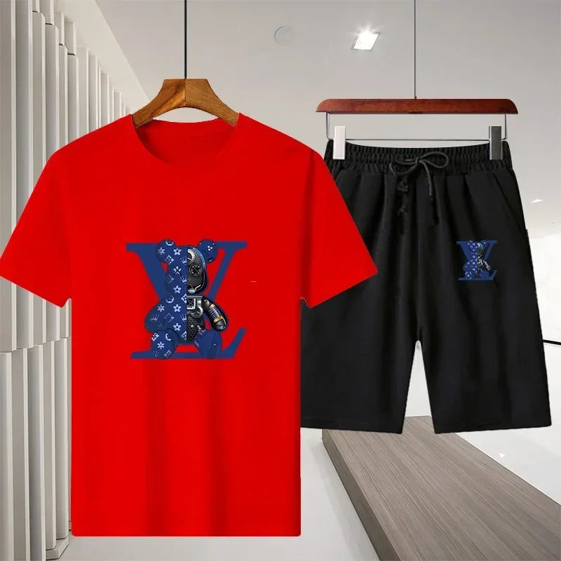 2025 Men's Summer Sportswear Set – Short-Sleeve T-Shirt & Shorts