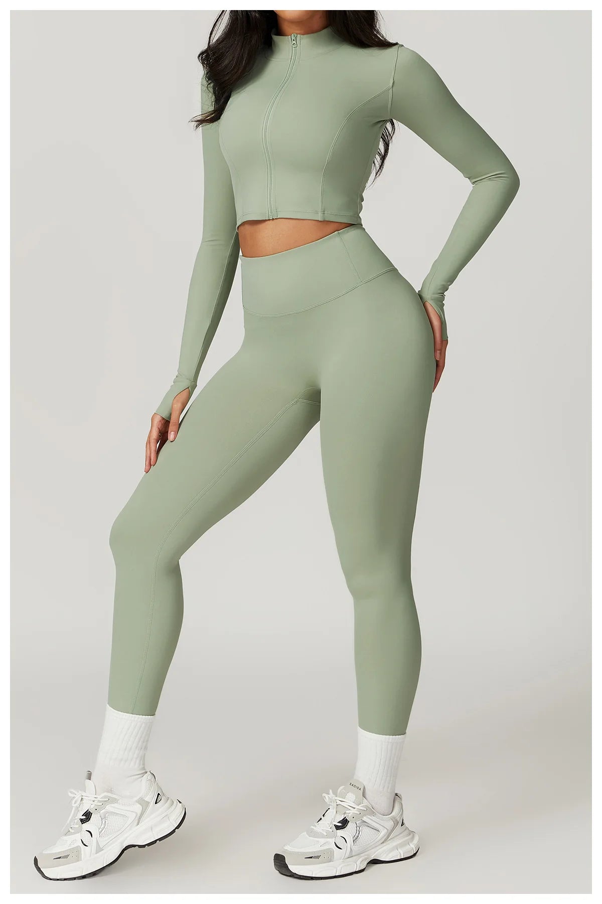 3PCS Women’s Yoga & Fitness Set – High-Waist Breathable Workout Suit