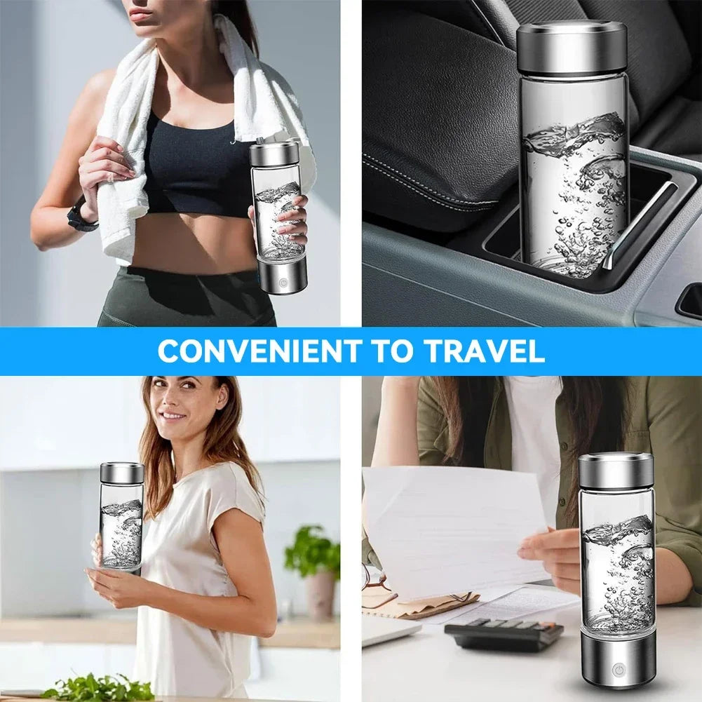 Hydrogen Water Bottle Generator Hydrogen Rich Health Cup Alkaline Ionizer USB Rechargeable Portable hydrogen Water Ionizer