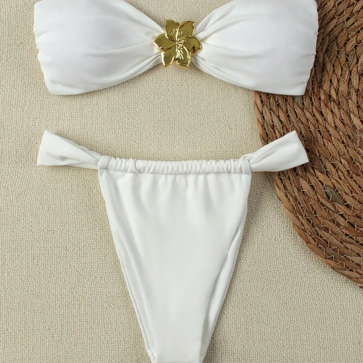 2025 Push-Up Micro Sexy Bandeau Brazilian Thong Swimwear for Women"